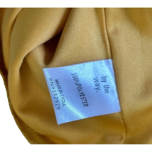 Revolve By The Way Esme Polka Dot Yellow Ruffle Mini Skirt XXS Lace Up Front - Picture 5 of 8